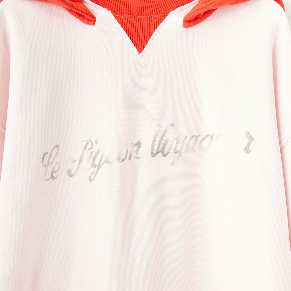 Le Pigeon Voyageur [ル ピジョン ヴォワイヤジュール] ツートーンフーディ [PGD3-12M022] PINK/RED