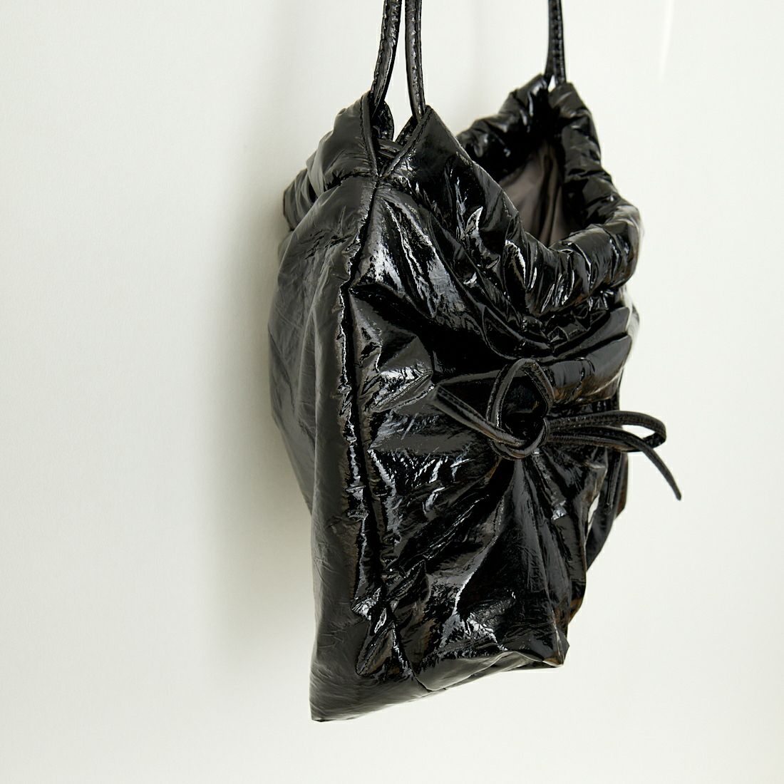 OUTDOOR PRODUCTS [アウトドアプロダクツ] エナメルリボン ドローストリングバッグ [BR-OUT-24AW011] BLACK