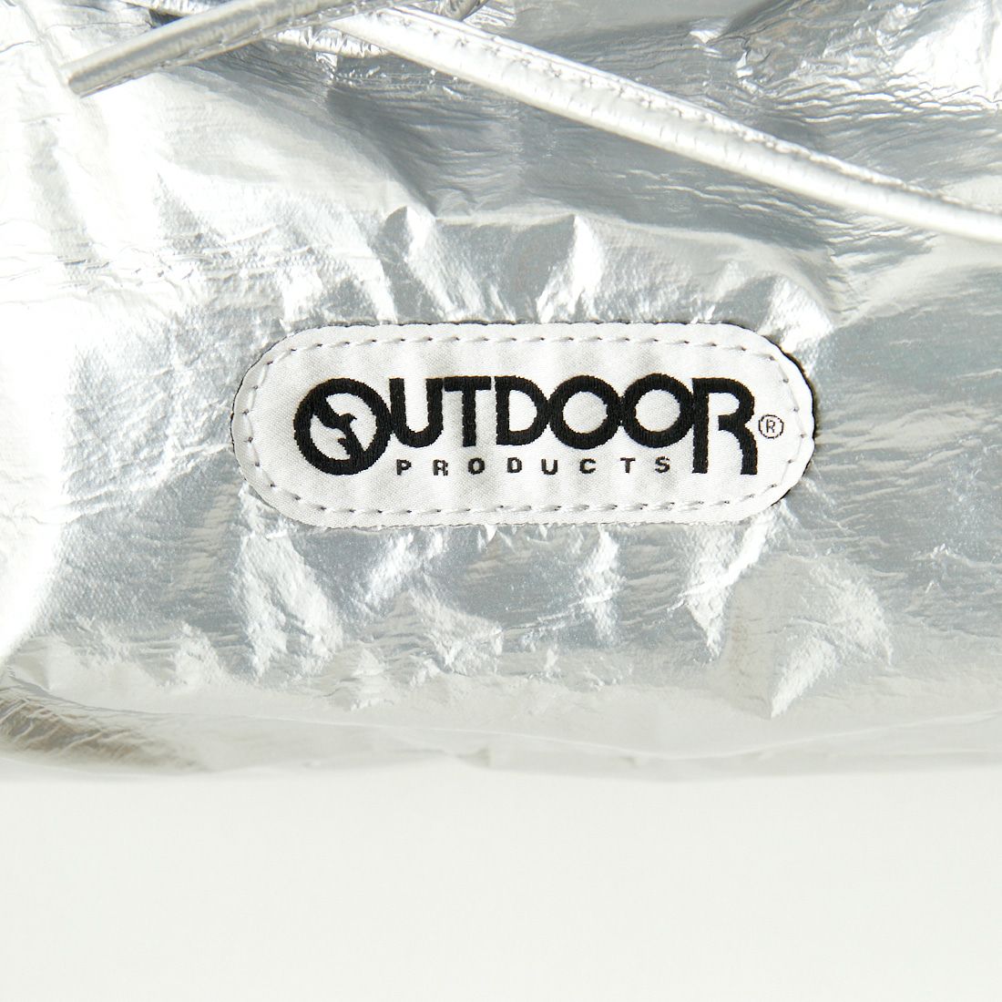 OUTDOOR PRODUCTS [アウトドアプロダクツ] エナメルリボン ドローストリングバッグ [BR-OUT-24AW011] SILVER