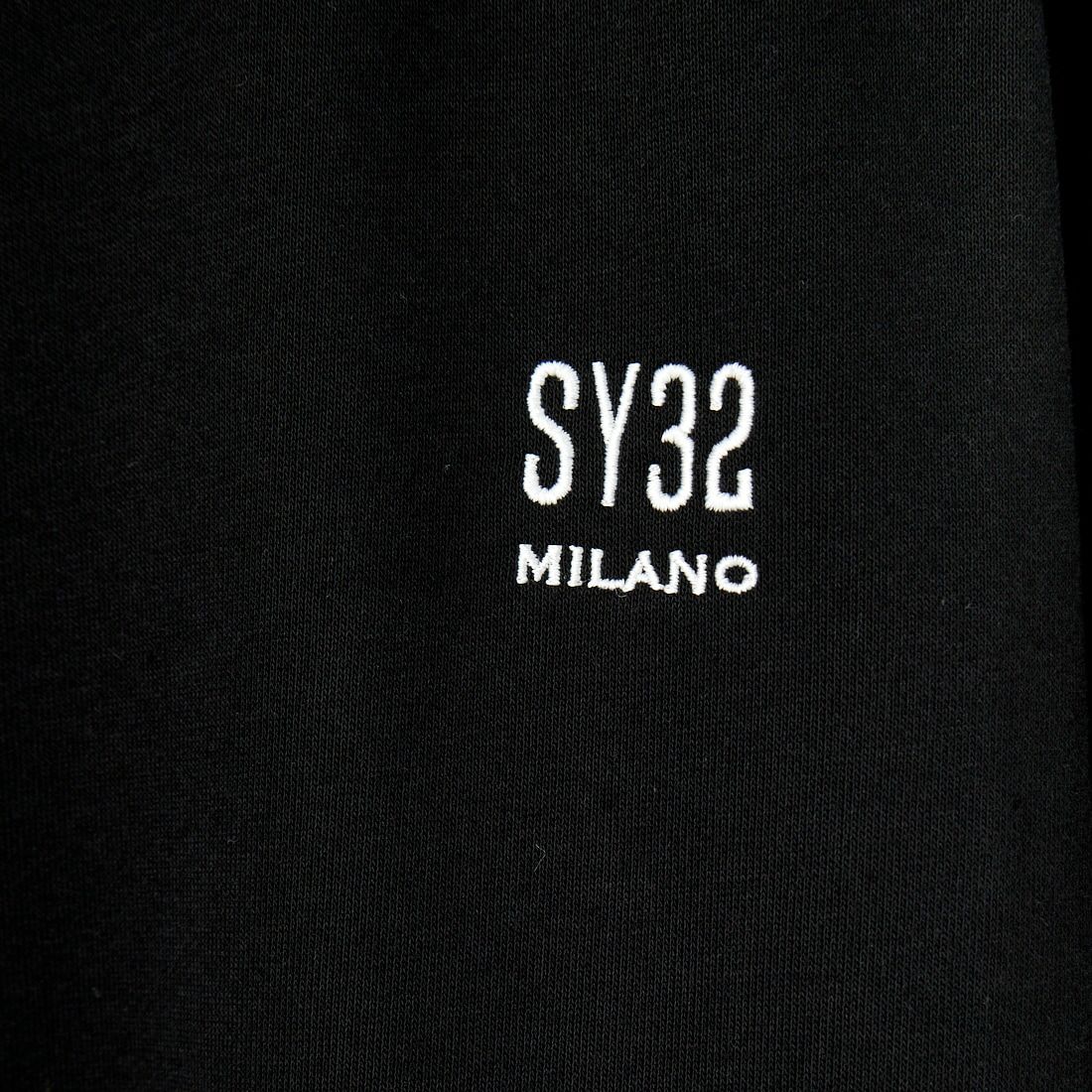 SY32 [エスワイサーティトゥ] MILANOロゴ プルオーバークルー [14563] BLACK