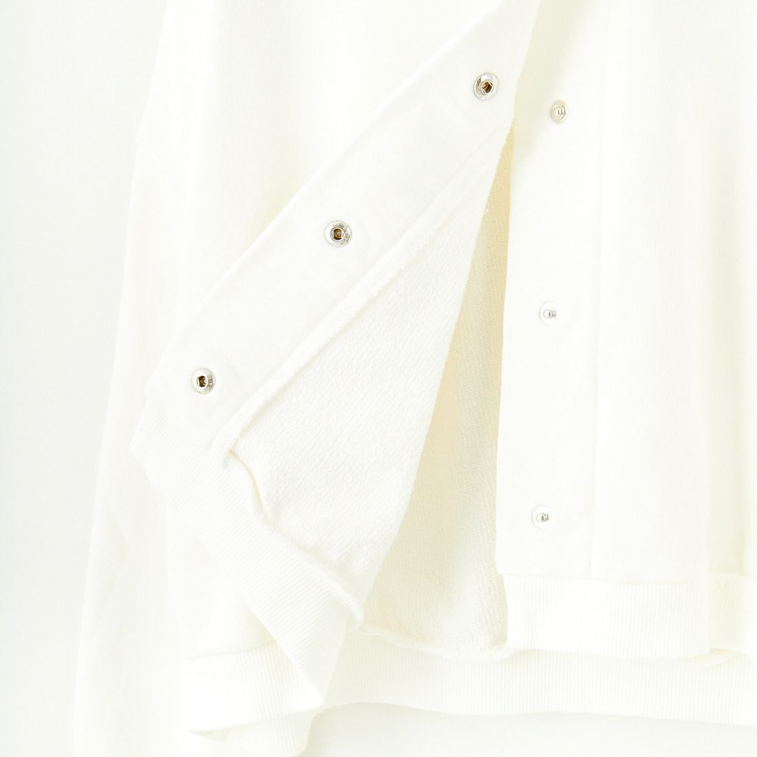 MEYAME [メヤメ] 襟付きスウェットカーディガン [MEY-1928] WHITE