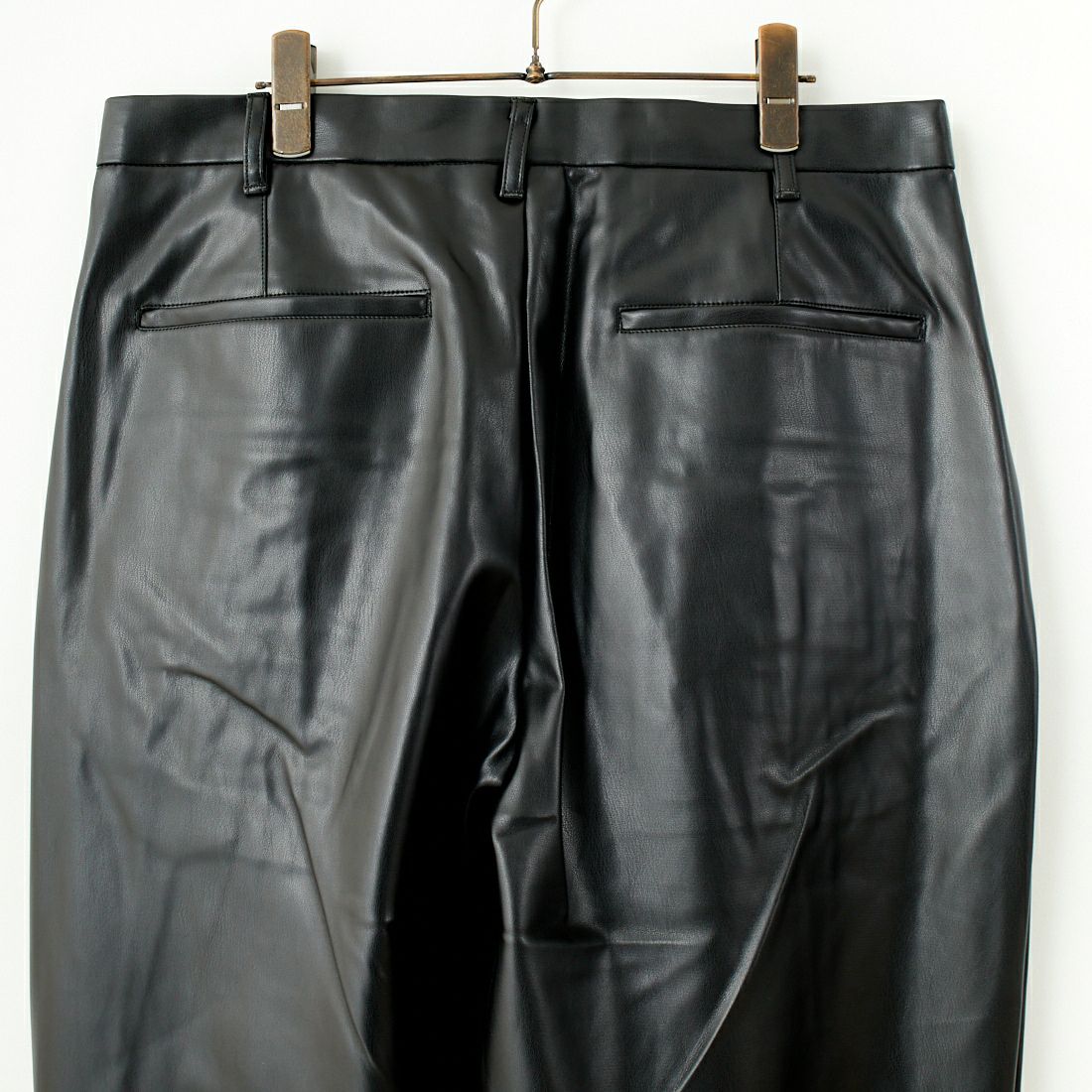 AiE [エーアイイー] シンセティックレザー パンツ [PU627] BLACK