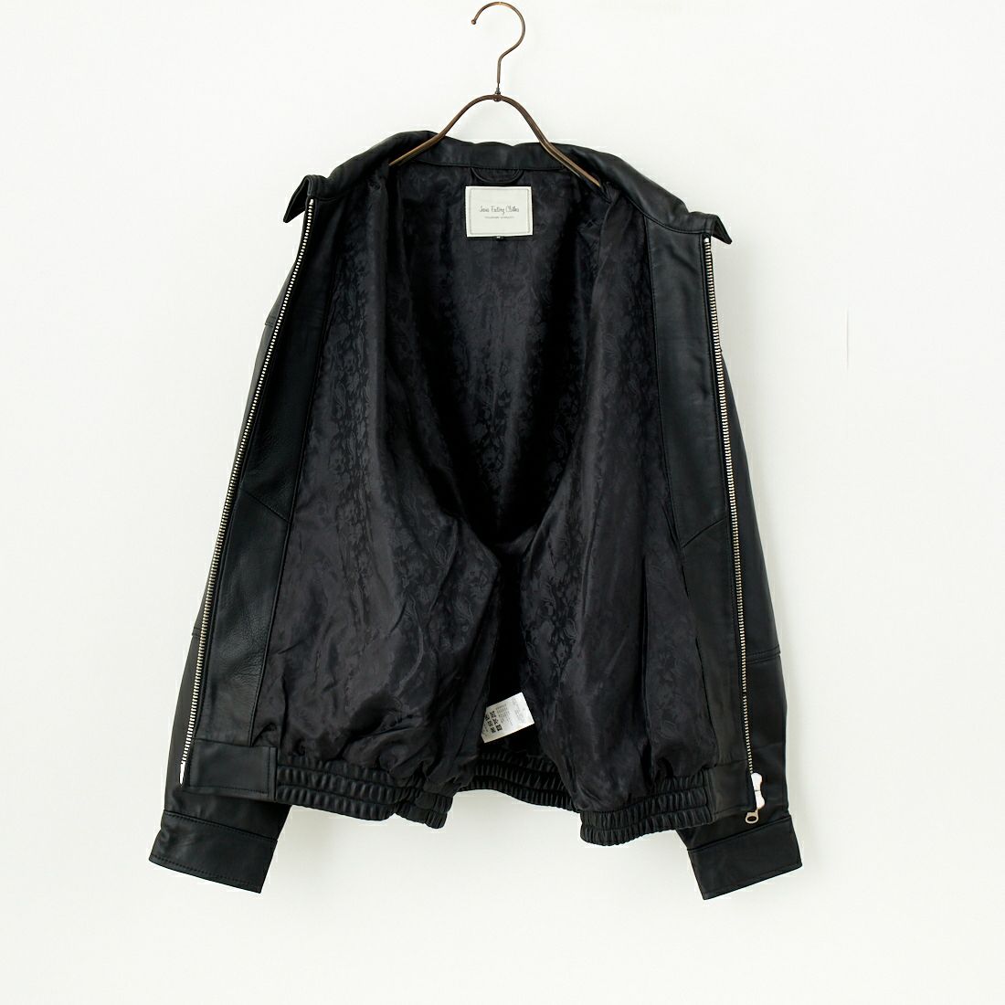 Jeans Factory Clothes [ジーンズファクトリークローズ] ラムレザーボンバージャケット [24410JF] BLACK