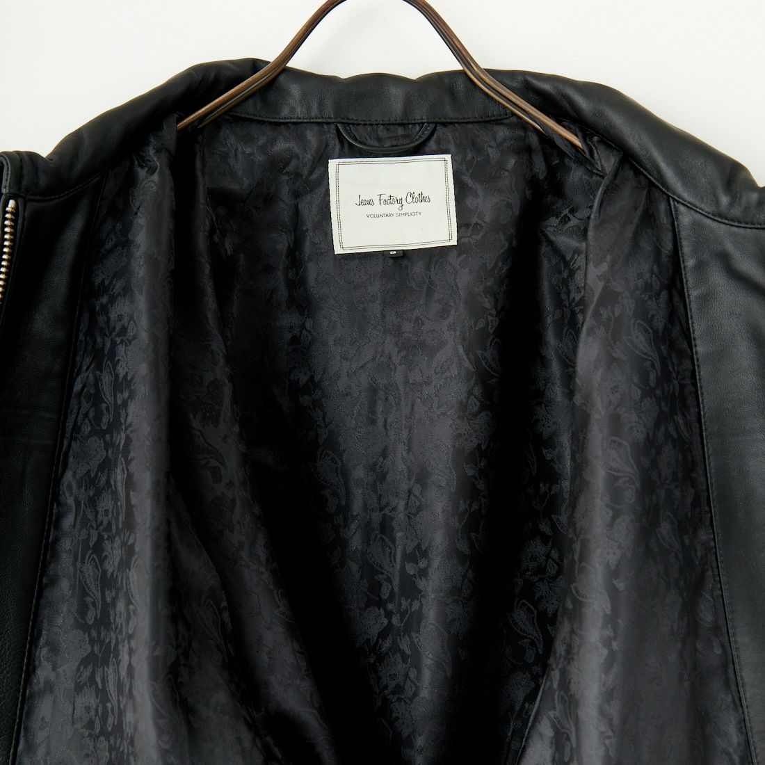 Jeans Factory Clothes [ジーンズファクトリークローズ] ラムレザーボンバージャケット [24410JF] BLACK