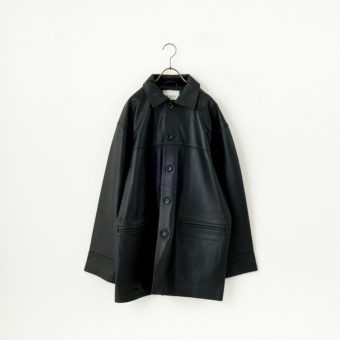 Jeans Factory Clothes [ジーンズファクトリークローズ] ラムレザーカーコート [24411JF] BLACK