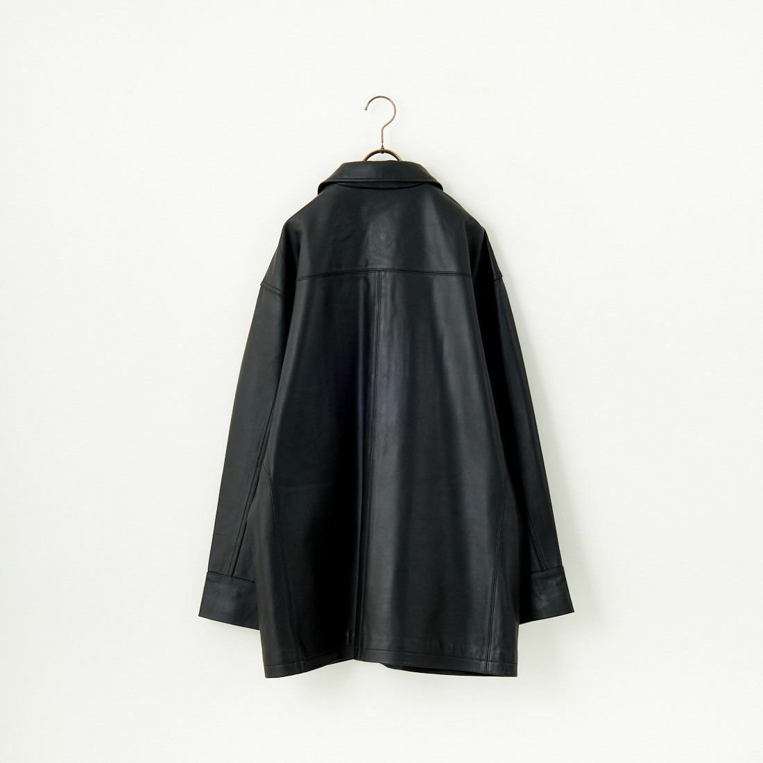 Jeans Factory Clothes [ジーンズファクトリークローズ] ラムレザーカーコート [24411JF] BLACK