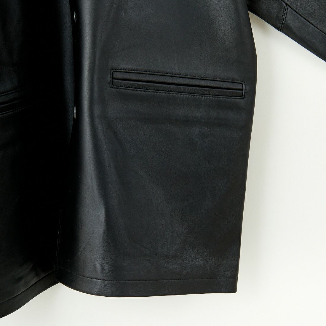 Jeans Factory Clothes [ジーンズファクトリークローズ] ラムレザーカーコート [24411JF] BLACK