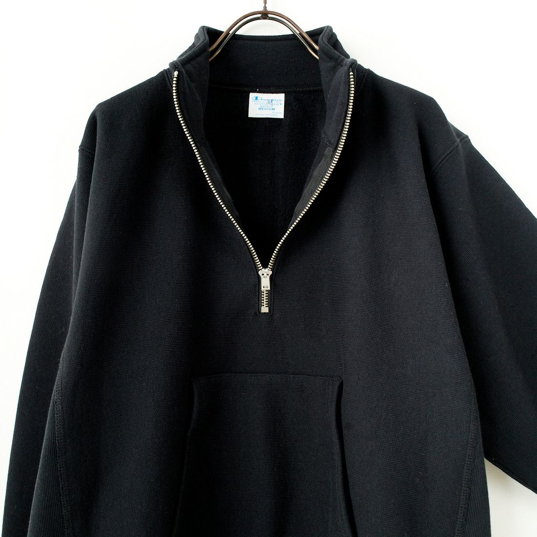 Champion [チャンピオン] リバースウィーブ(R) ハーフジップスウェットシャツ [C3-Y017] 090 ﾌﾞﾗｯｸ