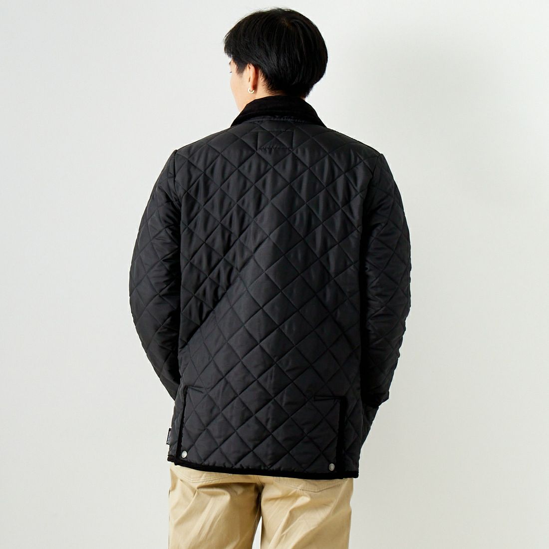 Traditional Weatherwear [トラディショナル ウェザーウェア] ウェーバリー [APQCO0250AA] AA01 BLK/B &&モデル身長：179cm 着用サイズ：40&&