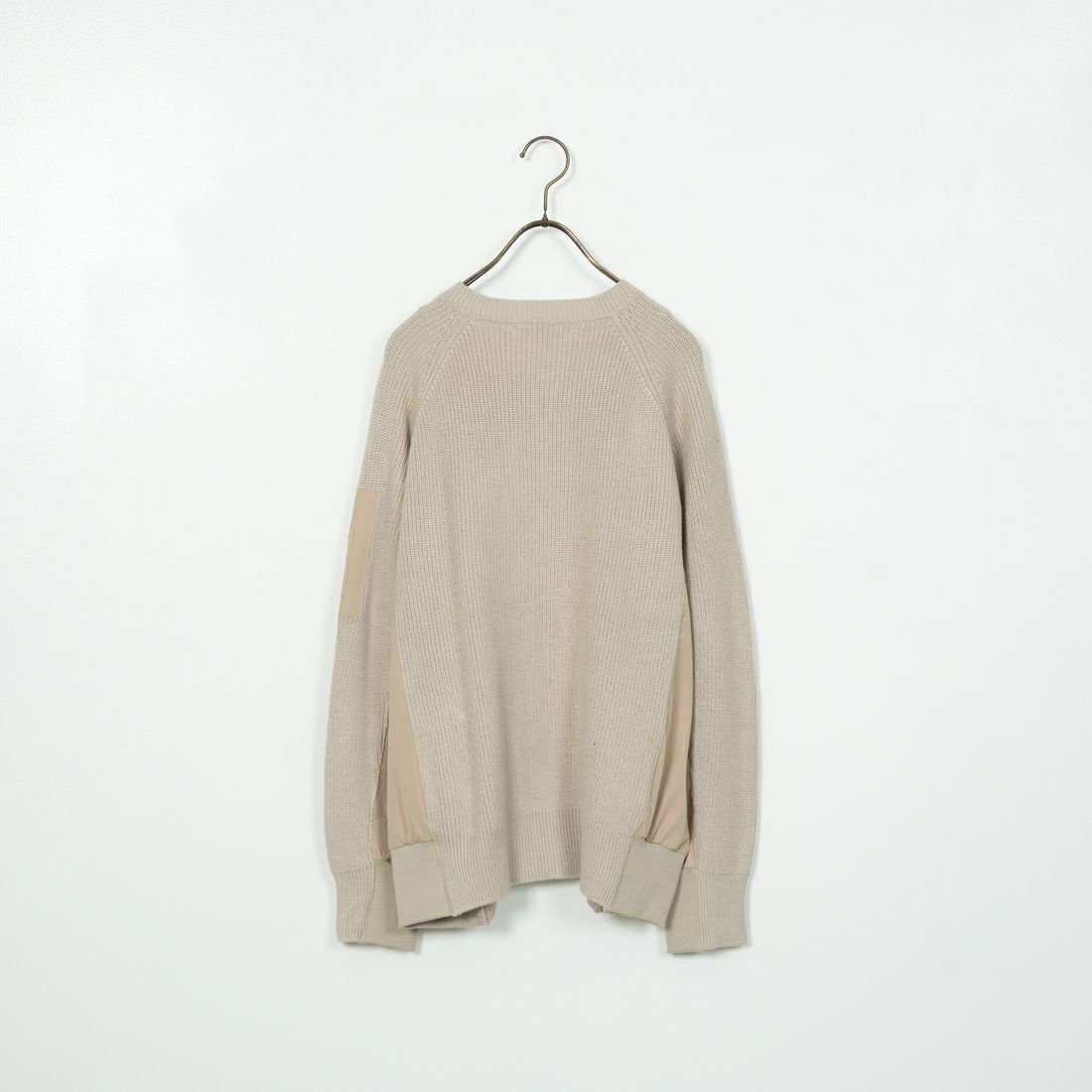 Jeans Factory Clothes [ジーンズファクトリークローズ] 畔編みニット切替ジップブルゾン [3224537] ｸﾞﾚｰﾍﾞｰｼﾞｭ