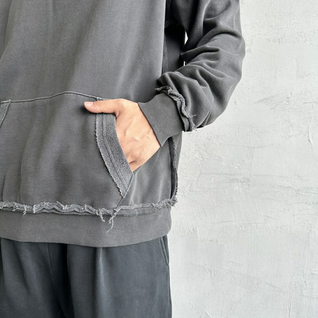 ONEITA [オニータ] 別注 インサイドアウト スウェットパーカー [2423-441IN-JF] CHARCOAL