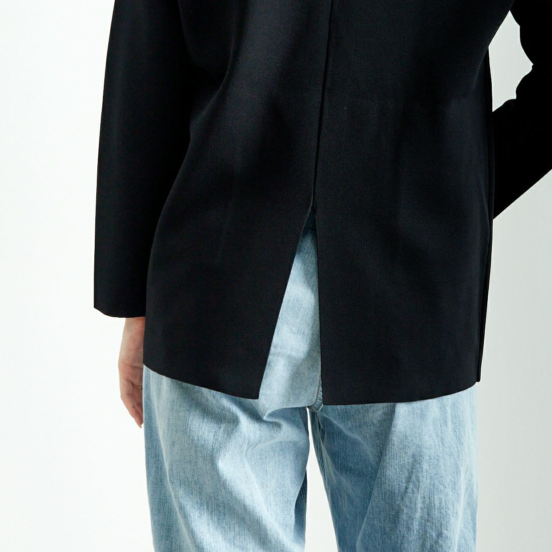 Jeans Factory Clothes [ジーンズファクトリークローズ] ニットテーラードジャケット [11243811] ﾌﾞﾗｯｸ