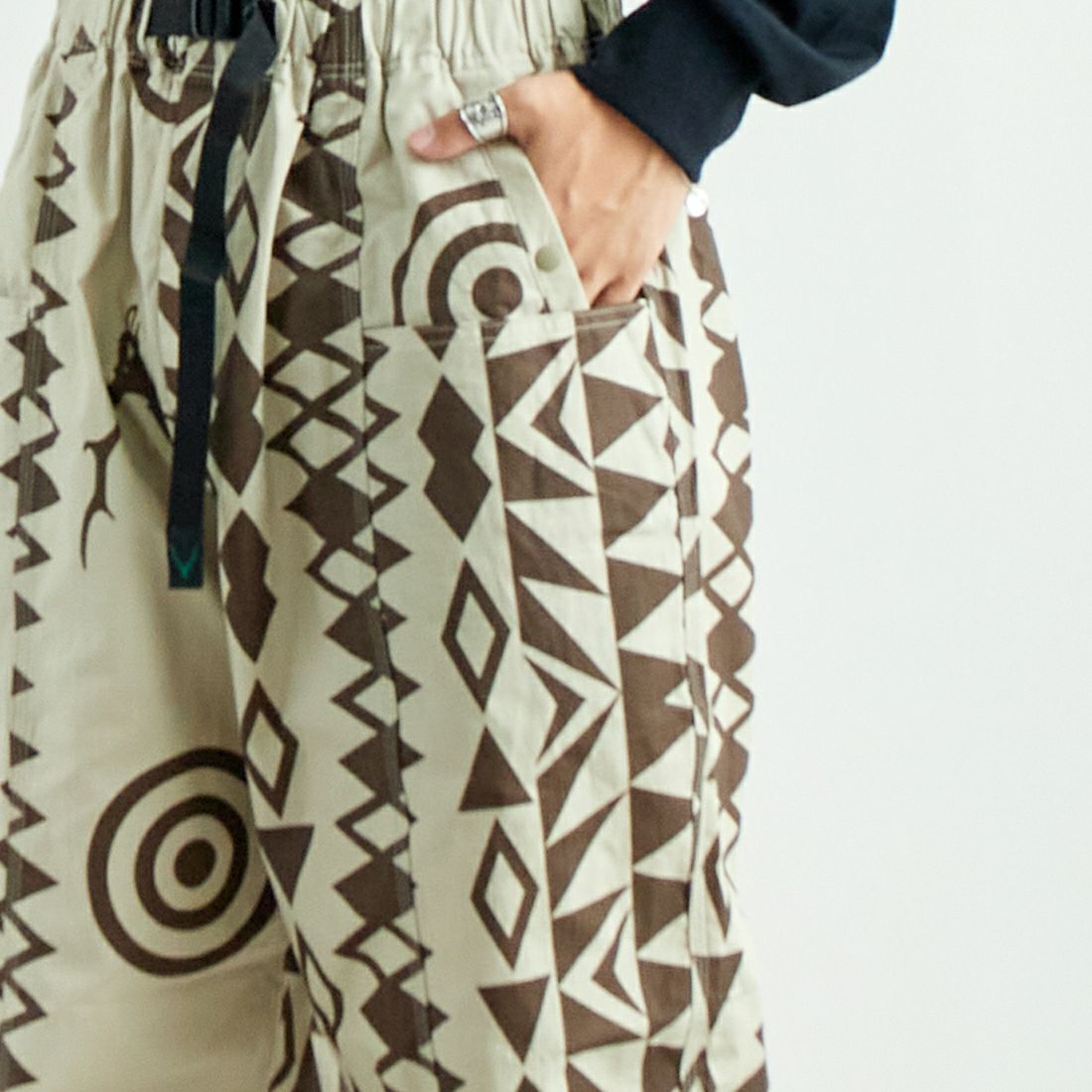 South2West8 [サウスツーウエストエイト] ベルテッド センターシームパンツ [PU498] B NATIVE S