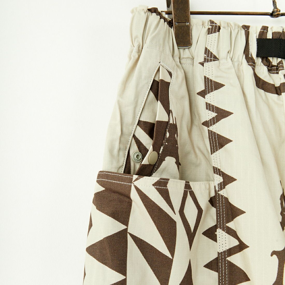 South2West8 [サウスツーウエストエイト] ベルテッド センターシームパンツ [PU498] B NATIVE S