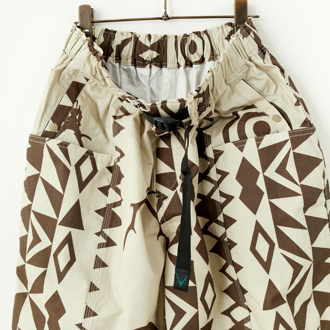 South2West8 [サウスツーウエストエイト] ベルテッド センターシームパンツ [PU498] B NATIVE S