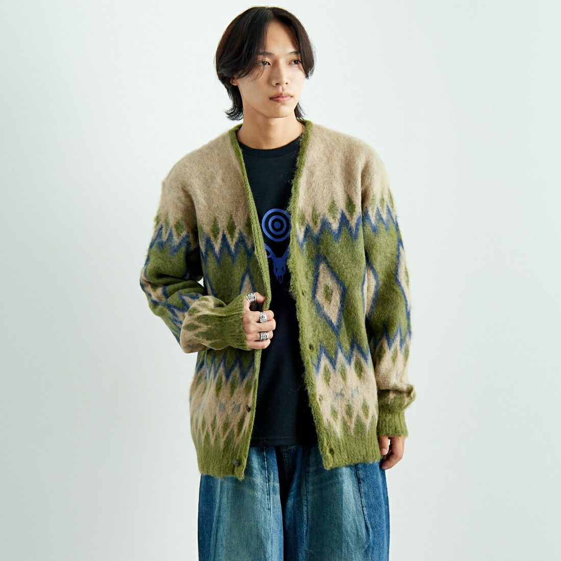 Needles [ニードルズ] モヘアカーディガン [PU310]｜ジーンズ 