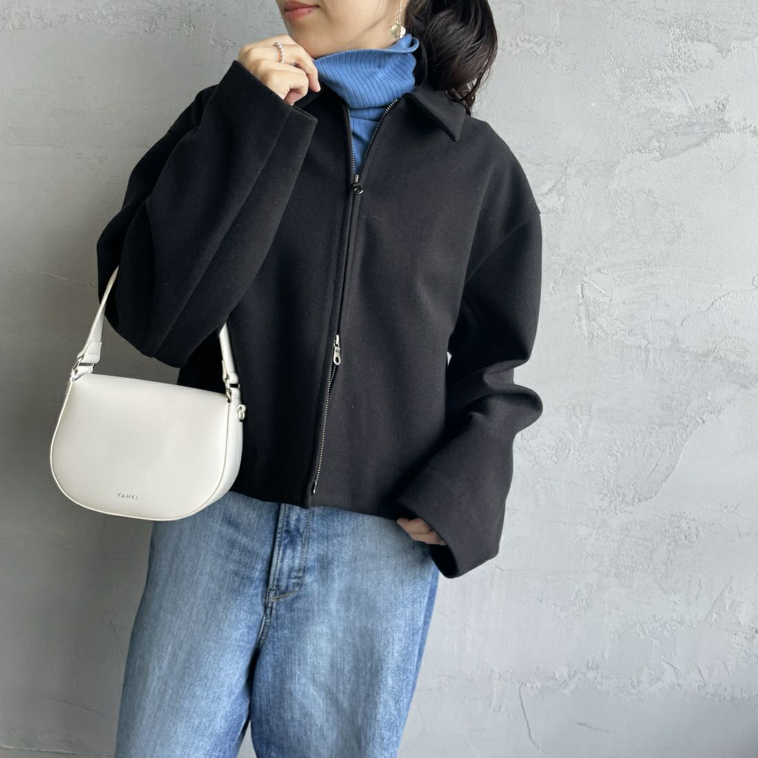 ﾌﾞﾗｯｸ&&モデル身長：160cm 着用サイズ：F&&