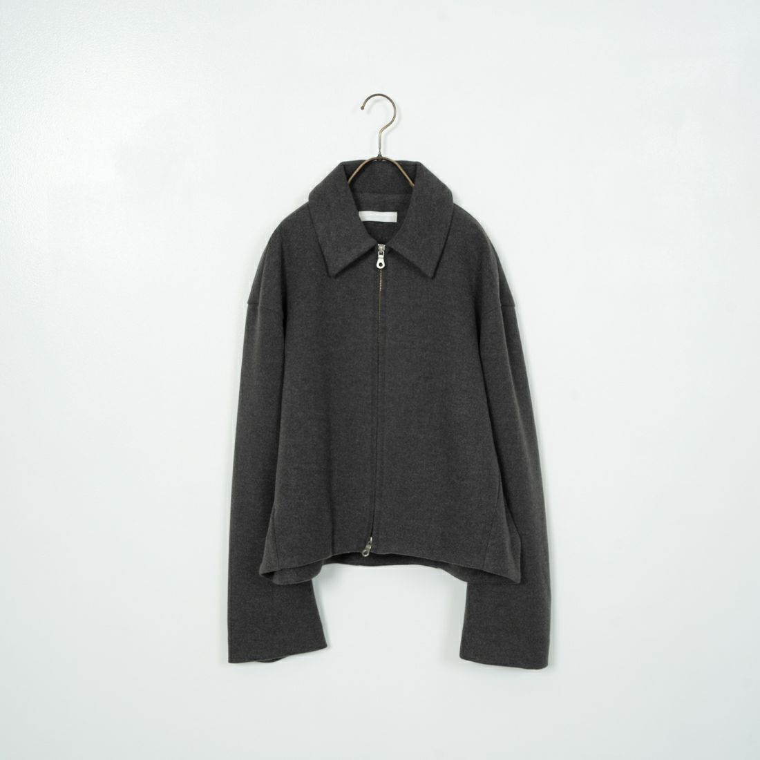 Jeans Factory Clothes [ジーンズファクトリークローズ] ウールライク ジップアップショートブルゾン [46084010] ﾁｬｺｰﾙ