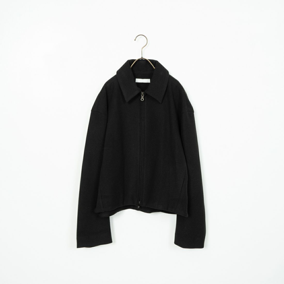 Jeans Factory Clothes [ジーンズファクトリークローズ] ウールライク ジップアップショートブルゾン [46084010] ﾌﾞﾗｯｸ