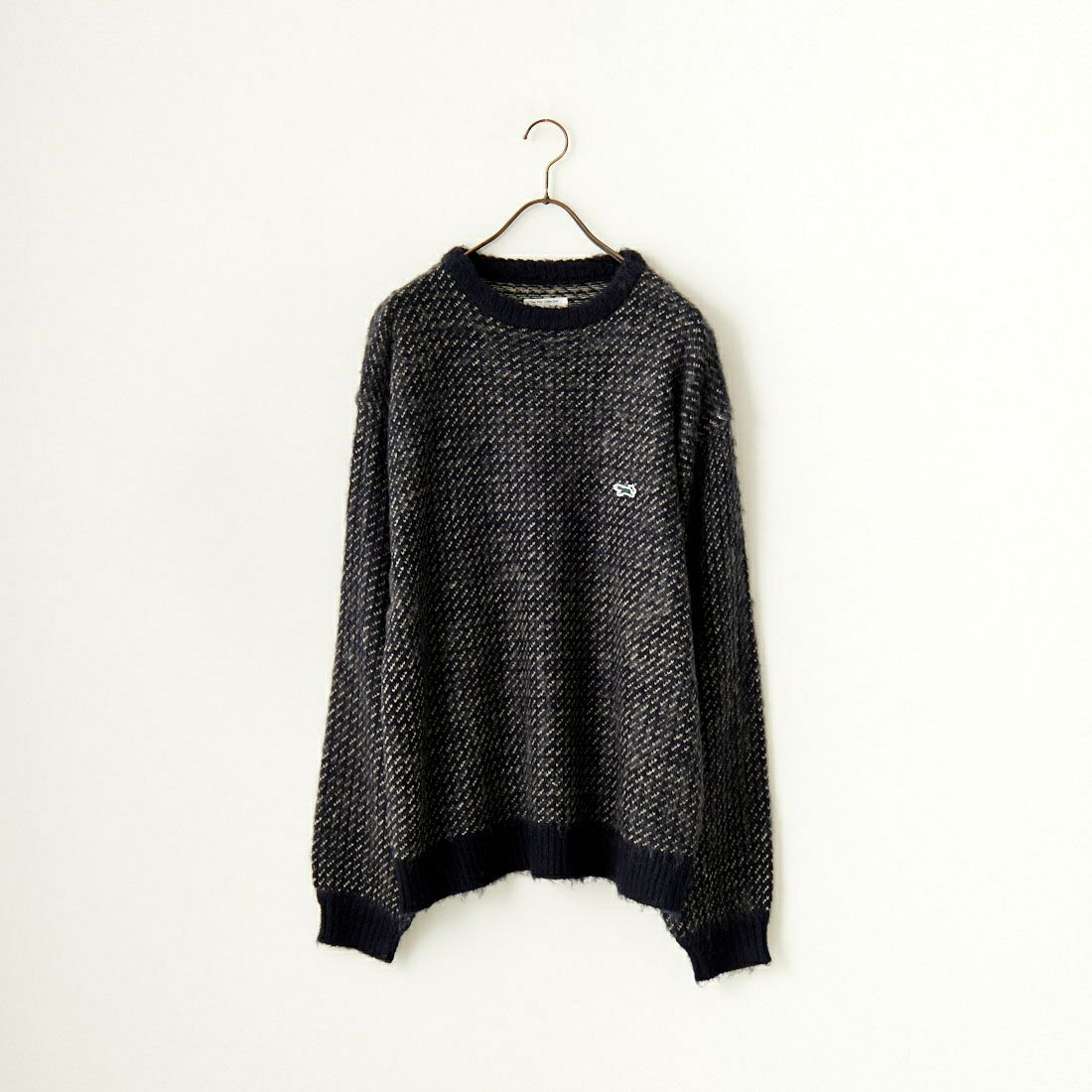 THE FOX [ザフォックス] 別注 シャギーモヘア クルーネックニット [TC24F012-JF] ﾊﾞｰｽﾞｱｲ