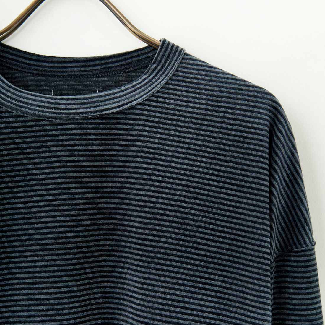 Name. [ネーム] ベロアボーダー ロングスリーブTシャツ [NMCU-027] NAVY