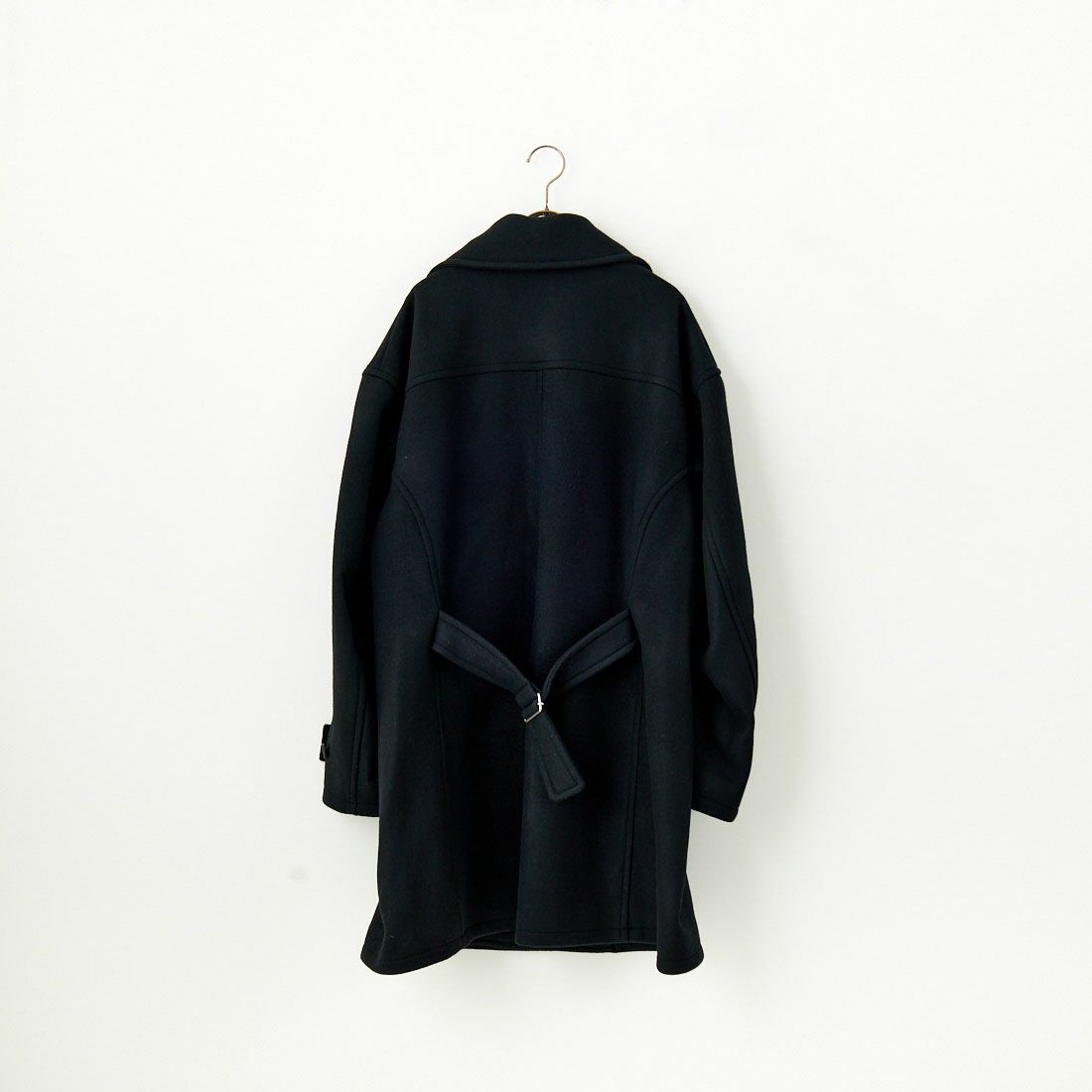 Name. [ネーム] ウールメルトン スイッチング ピーコート [NMCO-003] BLACK