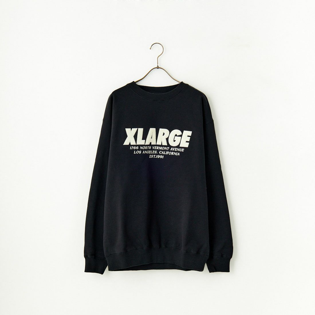 XLARGE [エクストララージ] シェニールロゴ クルーネックスウェットシャツ [101243012016]