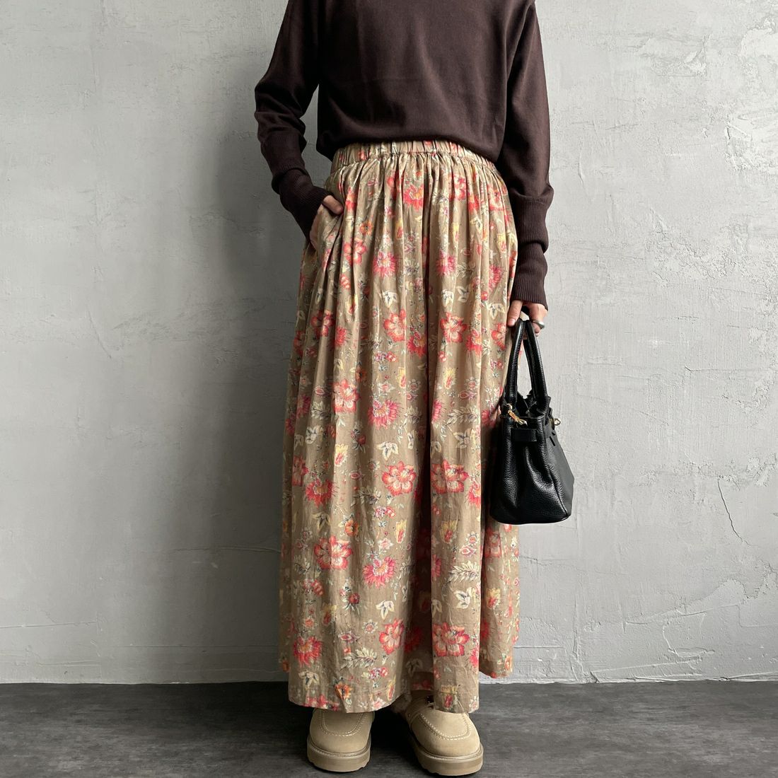 8300 D.BEG&&モデル身長：158cm 着用サイズ：2&&