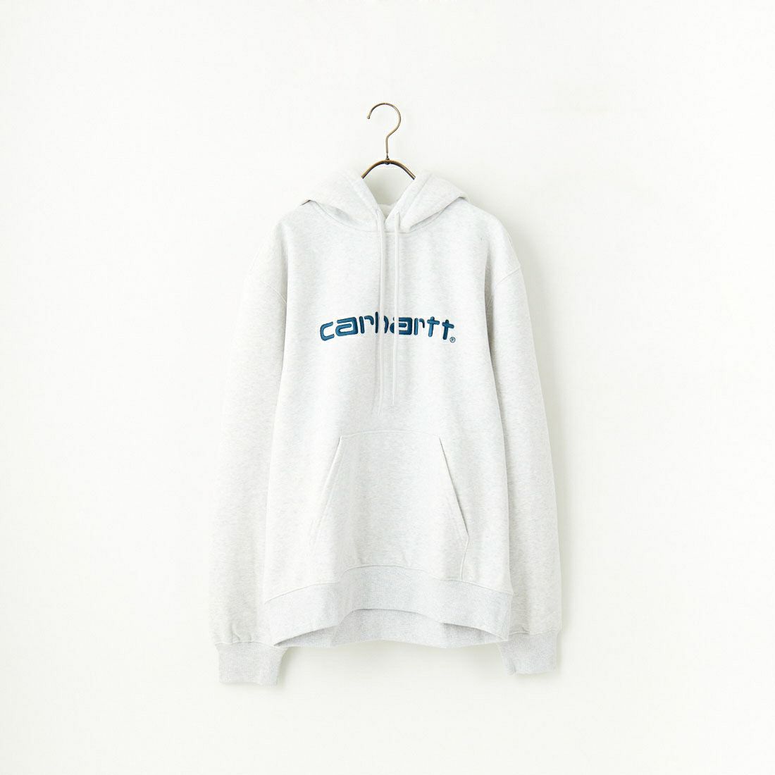 carhartt WIP [カーハートダブリューアイピー] フーデッドカーハートスウェットシャツ [I030547] A.HEA/D.BL