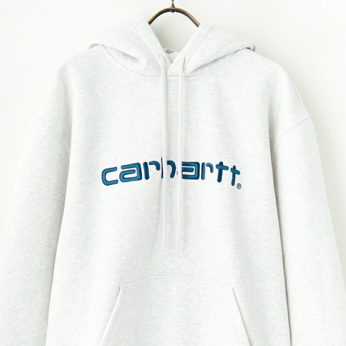 carhartt WIP [カーハートダブリューアイピー] フーデッドカーハートスウェットシャツ [I030547] A.HEA/D.BL