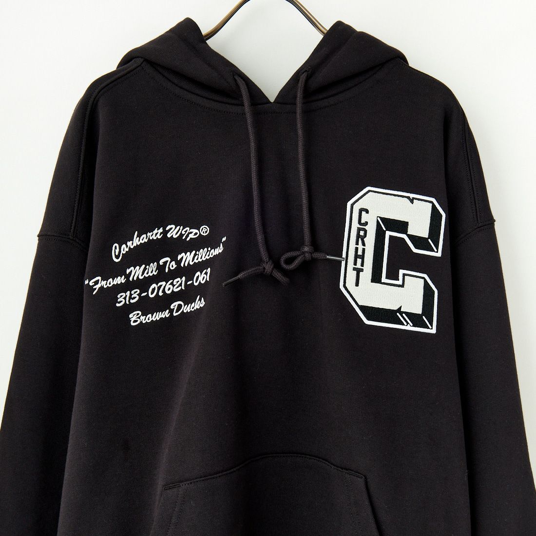 carhartt WIP [カーハートダブリューアイピー] フーデッドブラウンダックスウェット [I033930] BLACK