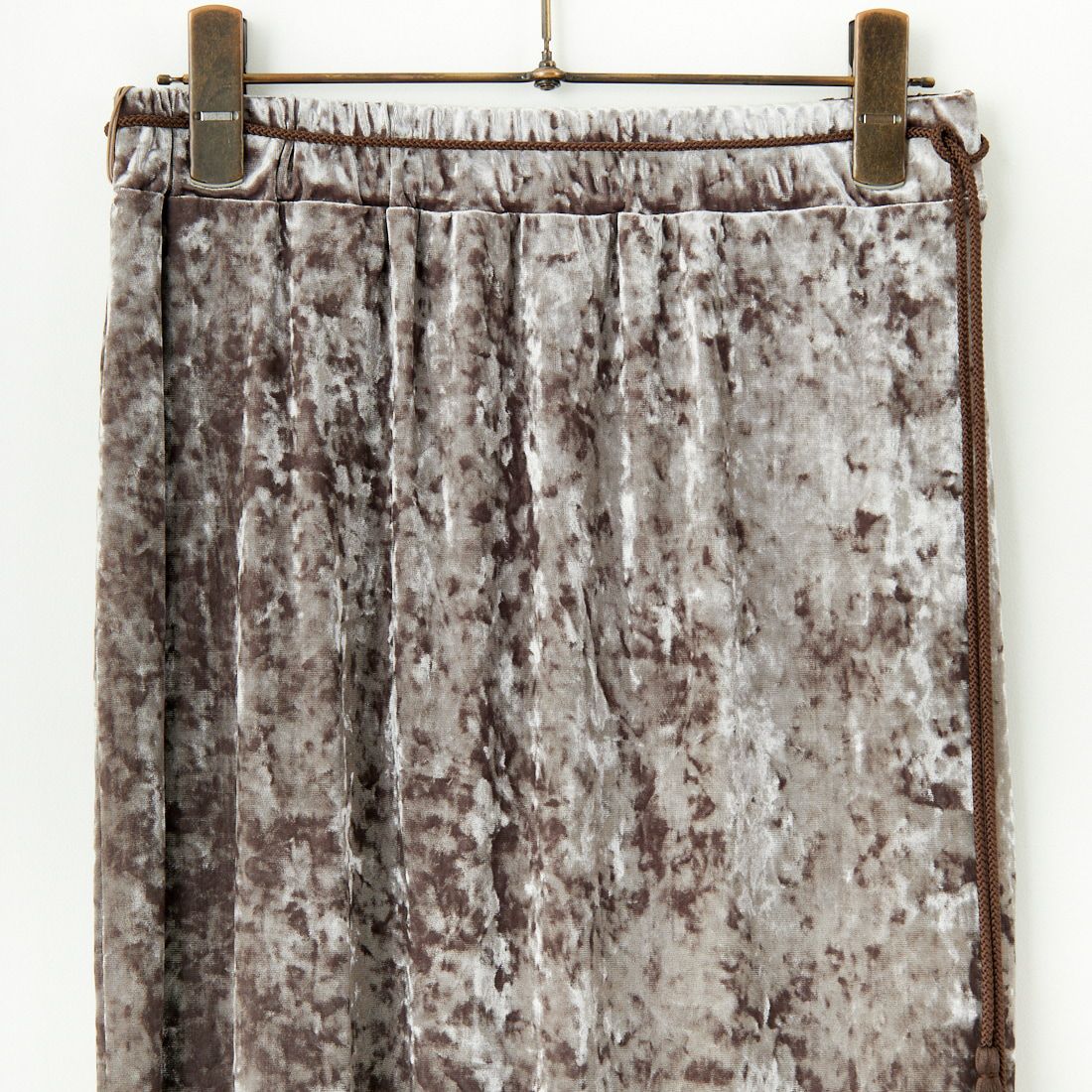 DONEEYU [ドニーユ] クラッシュベロアタイトスカート [U-2045] 820 ﾓｶ