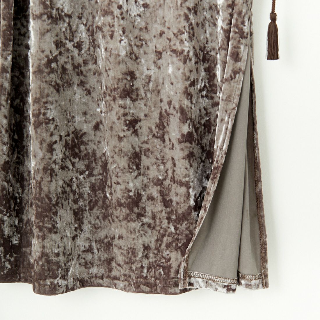 DONEEYU [ドニーユ] クラッシュベロアタイトスカート [U-2045] 820 ﾓｶ