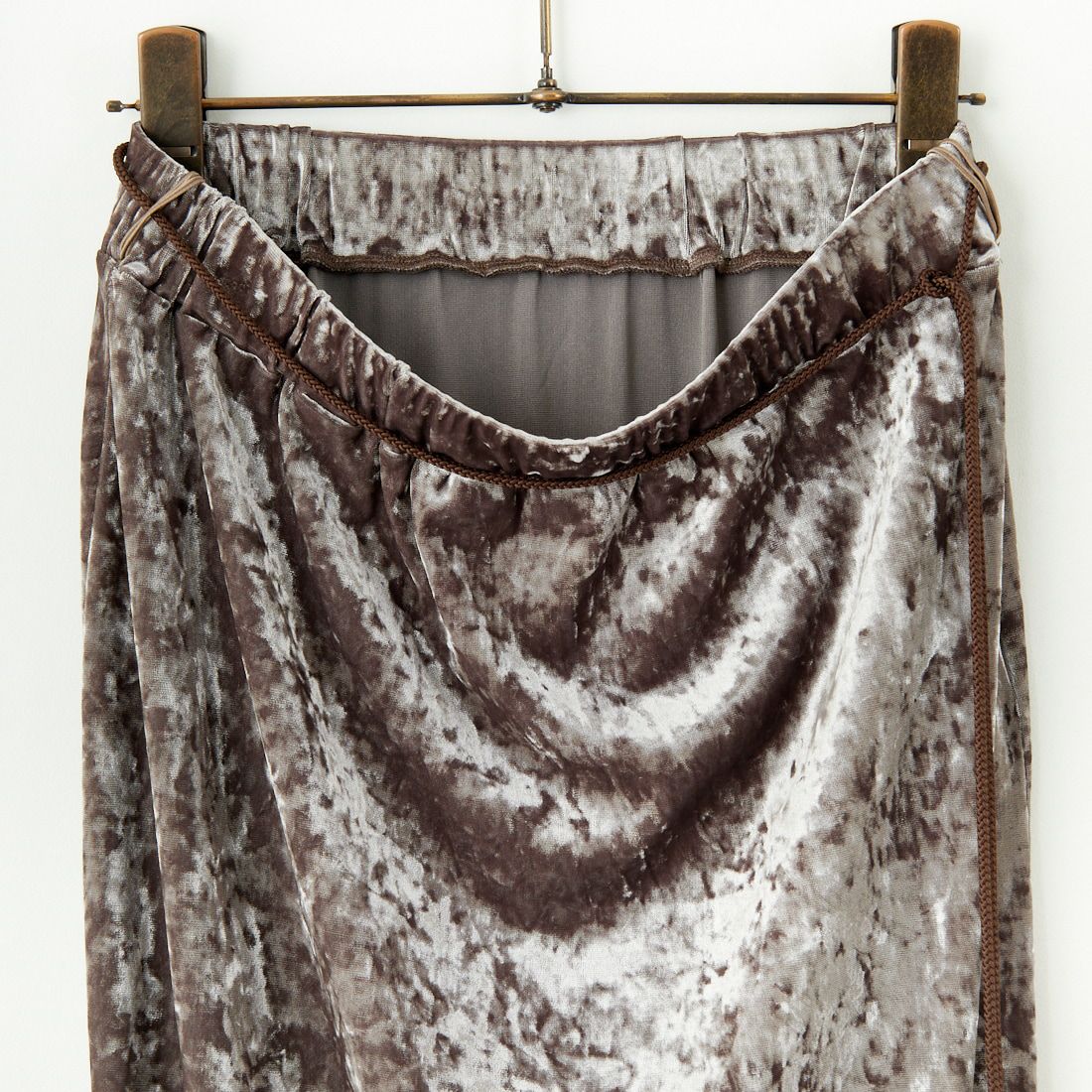 DONEEYU [ドニーユ] クラッシュベロアタイトスカート [U-2045] 820 ﾓｶ