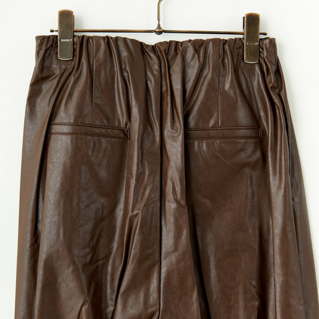 Margaux vintage [マルゴーヴィンテージ] ウォッシュド フェイクレザーパンツ [MG-PT-24117-A] DARK BROWN