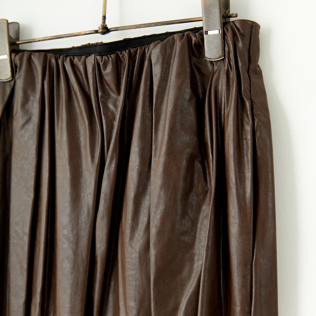 Margaux vintage [マルゴーヴィンテージ] ウォッシュド フェイクレザーパンツ [MG-PT-24117-A] DARK BROWN