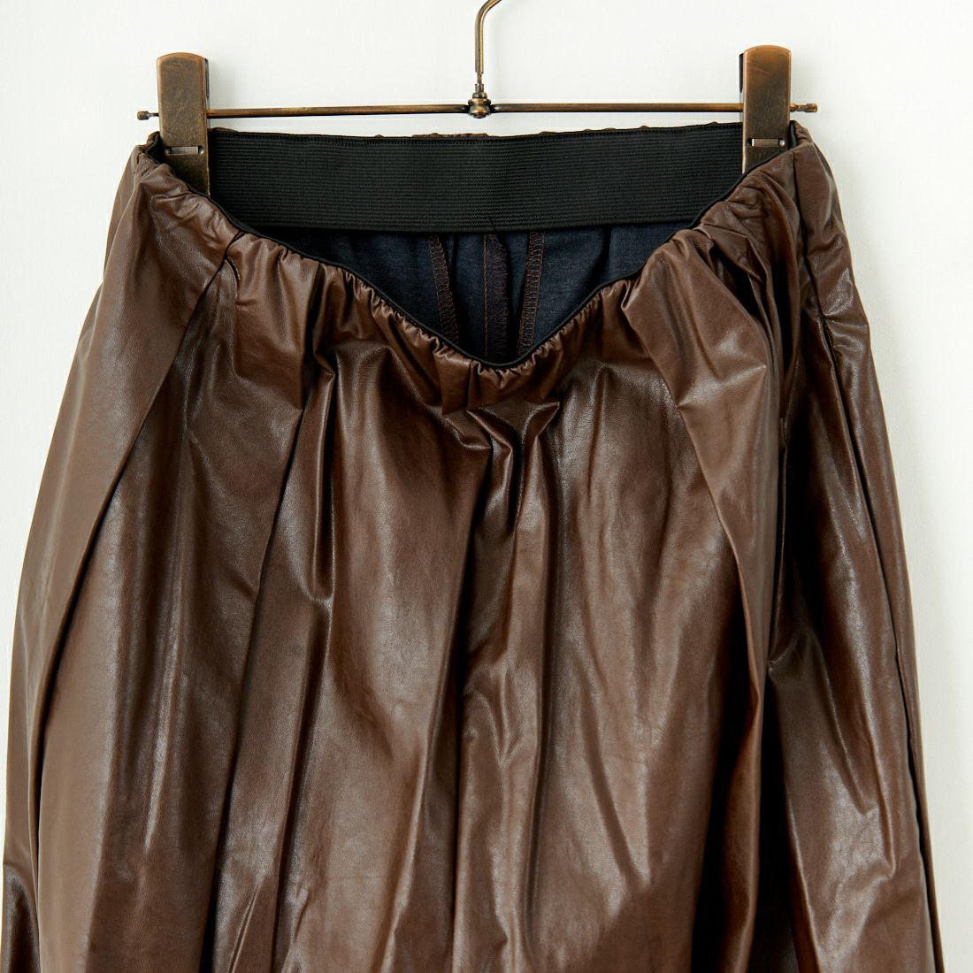 Margaux vintage [マルゴーヴィンテージ] ウォッシュド フェイクレザーパンツ [MG-PT-24117-A] DARK BROWN