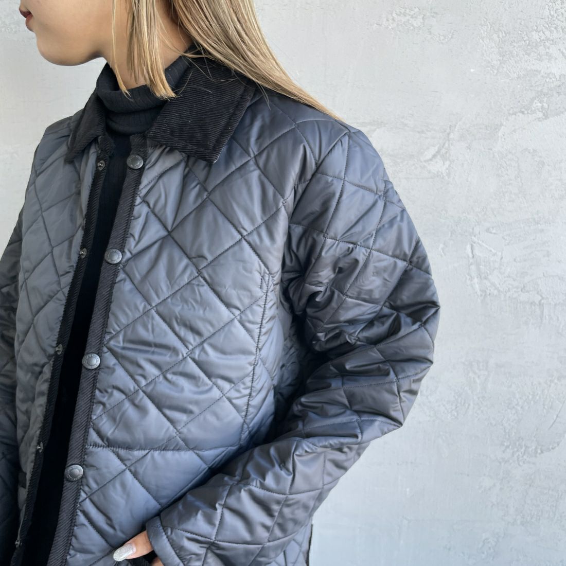 LAVENHAM [ラベンハム] Raydon Womens 21 レイドン キルティングジャケット [SLJ1245] G95 LAMP B &&モデル身長：156cm 着用サイズ：10&&