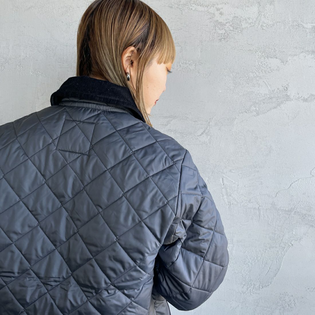 LAVENHAM [ラベンハム] Raydon Womens 21 レイドン キルティングジャケット [SLJ1245] G95 LAMP B &&モデル身長：156cm 着用サイズ：10&&