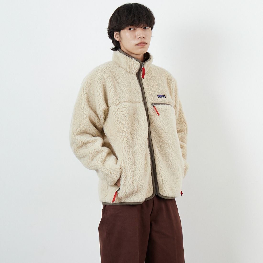 patagonia [パタゴニア] ナチュラル ブレンド レトロカーディガン [20535] DNLM &&モデル身長：179cm 着用サイズ：M&&
