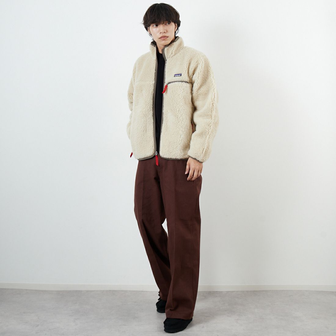 patagonia [パタゴニア] ナチュラル ブレンド レトロカーディガン [20535] DNLM &&モデル身長：179cm 着用サイズ：M&&