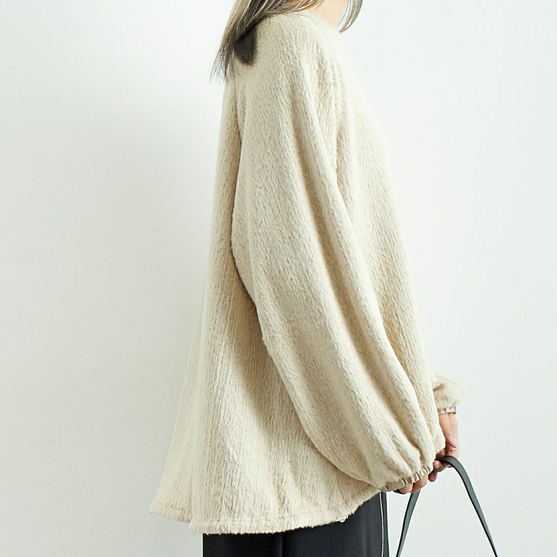 CHIGNON [シニヨン] シャギーニットソープルオーバー [8645-290MK] L.BEIGE