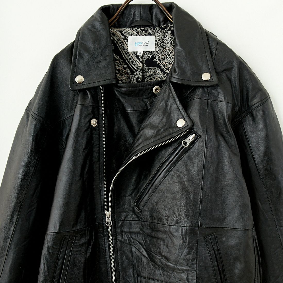 yoused [ユーズド] 別注 ライダースジャケット [JFY-244-093-FY] BLACK