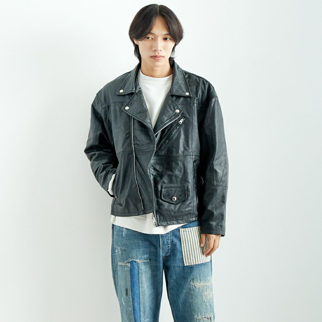 BLACK&&モデル身長：179cm 着用サイズ：2&&