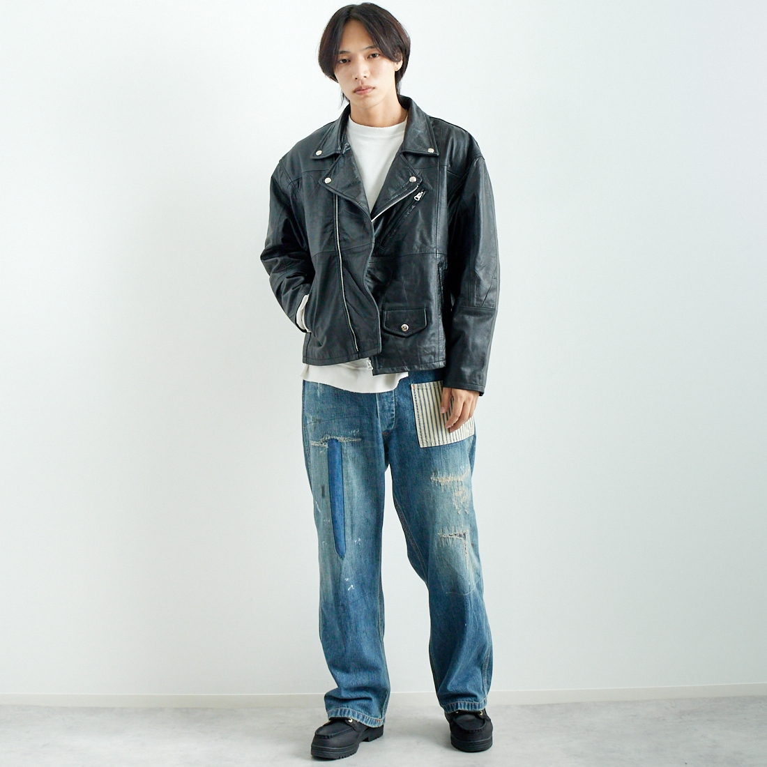 Dignite collierラム革ジャケット（Dignite collier レザージャケット 