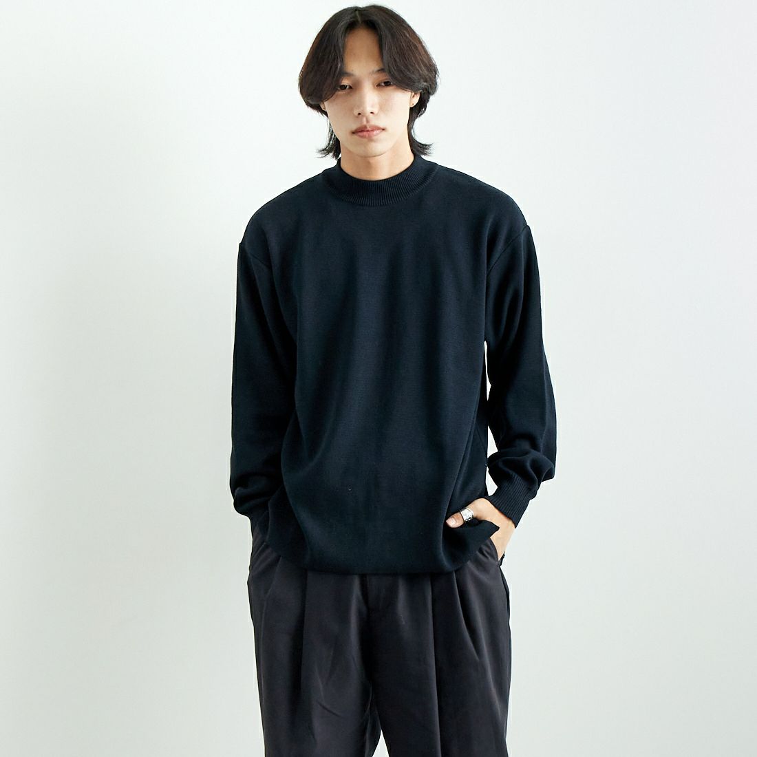 BLK&&モデル身長：179cm 着用サイズ：L&&