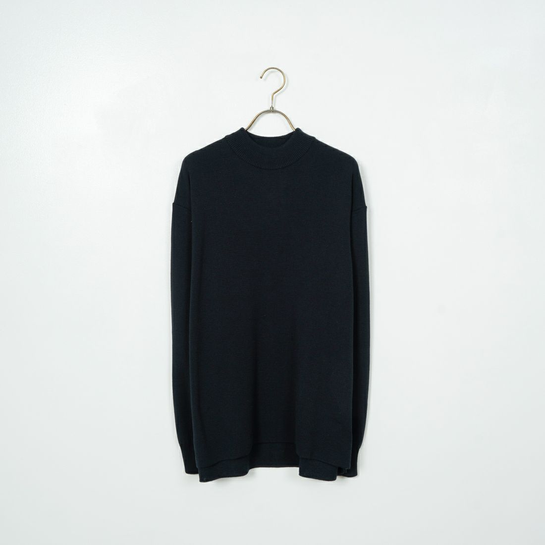 Noir Fabrik [ヌワールファブリック] ミラノリブモックネックニット [NF-244-068] BLK
