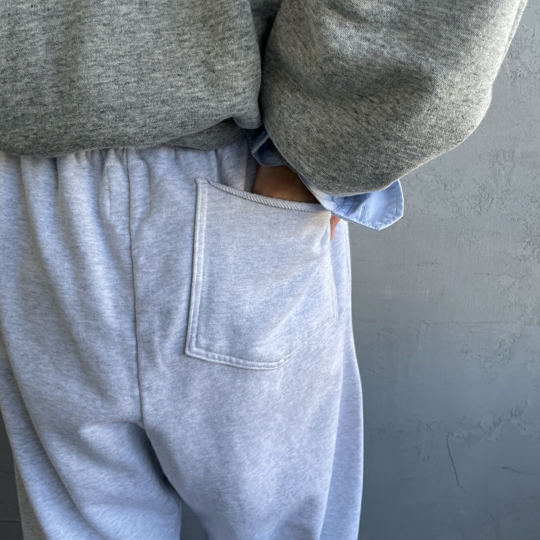 Jeans Factory Clothes [ジーンズファクトリークローズ] ピグメント ヘビー裏毛ワイドスウェットパンツ [2423-INM2] ASH