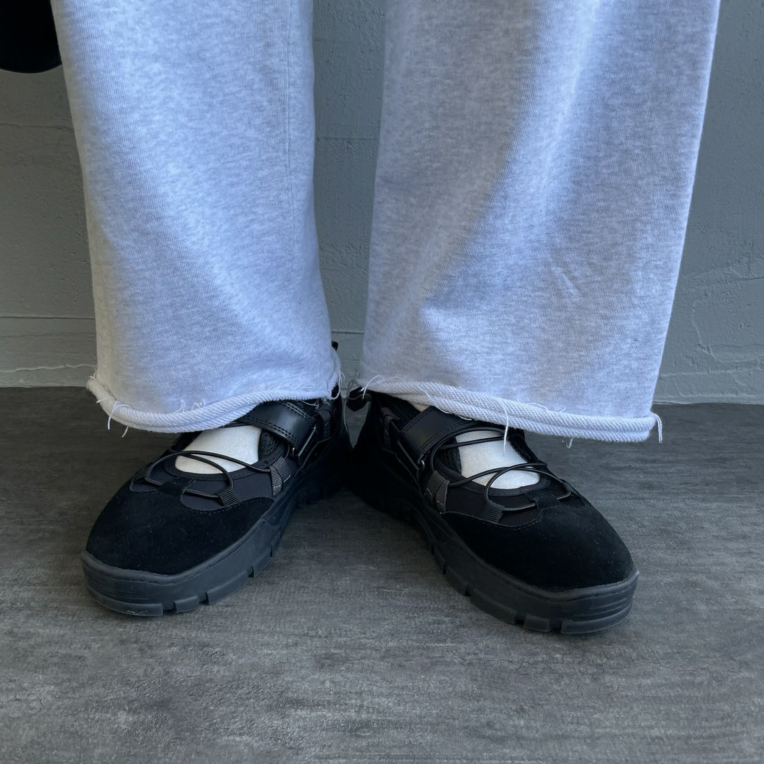Jeans Factory Clothes [ジーンズファクトリークローズ] ピグメント ヘビー裏毛ワイドスウェットパンツ [2423-INM2] ASH