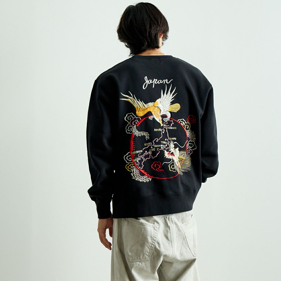 119 BLACK&&モデル身長：179cm 着用サイズ：L&&